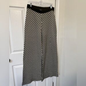 Zara Green and White Knit Pants